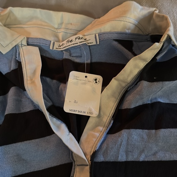 We The Free Charcoal Blue Combo Tank Top NWT Size Small $68 *TAG ERROR - Picture 6 of 6